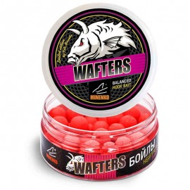 Бойлы MINENKO WAFTERS STRAWBERRY (Fluo) 14мм, 6509