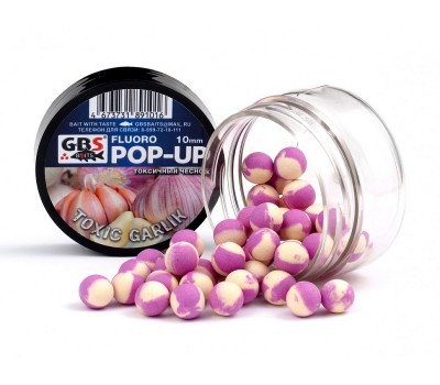 Бойлы GBS Baits Pop-up плавающие 10мм 40гр Toxic Garlic Чеснок