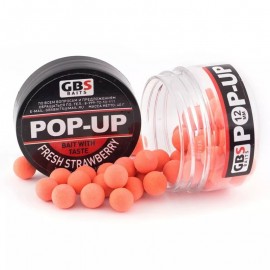 Бойлы GBS Baits Pop-up плавающие 8мм 40гр Клубника