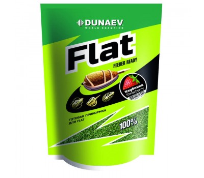 Прикормка Dunaev Flat Feeder Ready 1кг.Клубника