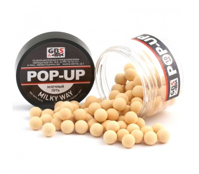 Бойлы GBS Baits Pop-up плавающие 8мм 40гр Milky Way