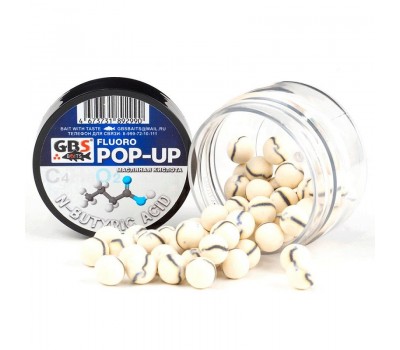 Бойлы GBS Baits Pop-up плавающие 10мм 40гр N-Butyric Acid Масляная кислота