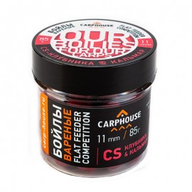 Бойлы Carp House Pop-Up 11 мм Flat Feeder Competition CS Клубника-кальмар