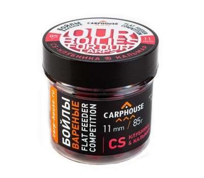 Бойлы Carp House Pop-Up 11 мм Flat Feeder Competition CS Клубника-кальмар