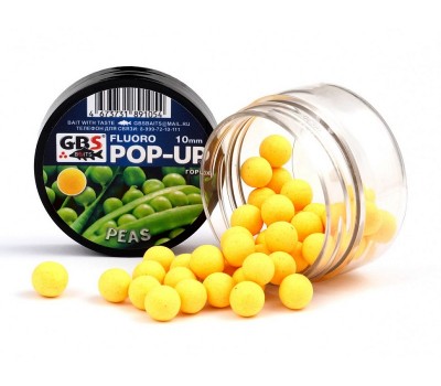 Бойлы GBS Baits Pop-up плавающие 10мм 40гр Peas Горох