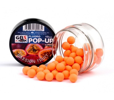 Бойлы GBS Baits Pop-up плавающие 10мм 40гр Тропический фрукт