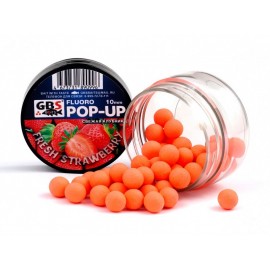 Бойлы GBS Baits Pop-up плавающие 12мм 40гр Fresh Strawberry Свежая клубника