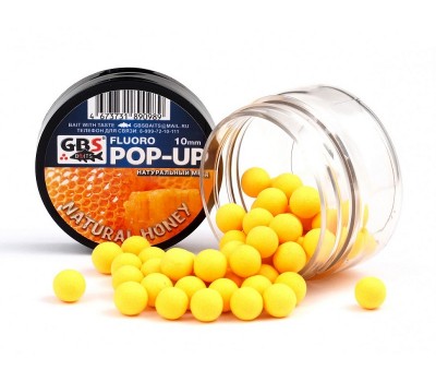 Бойлы GBS Baits Pop-up плавающие 12мм 40гр Honey Мед