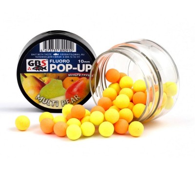 Бойлы GBS Baits Pop-up плавающие 12мм 40гр Кислая груша мультик