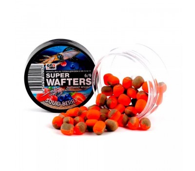 Бойлы нейтральной плавучести (Wafters) GBS Кальмар-Ягоды 6х9мм