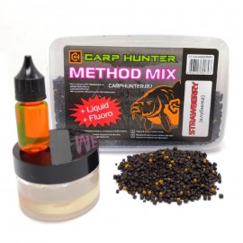 Method mix Pellets + Fluoro + Liquid Strawberry (клубника...