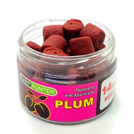 Пеллетс насадочный 14мм Red Halibut Plum (Слива) CarpHunter 100мл