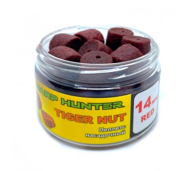 Пеллетс насадочный 14мм Red Halibut Tiger Nut (Тигровый орех) CarpHunter 100мл