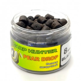 Пеллетс насадочный 8мм Black Halibut Pear Drop (Груша) CarpHunter 100мл