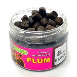 Пеллетс насадочный 8мм Black Halibut Plum (Слива) CarpHunter 100мл