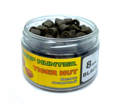 Пеллетс насадочный 8мм Black Halibut Tiger Nut (Тигровый орех) CarpHunter 100мл