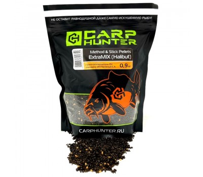 Method & Stick Pellets ExtraMIX (Halibut) CARPHUNTER 0,9кг