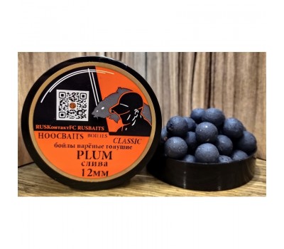 RUSКонтактFC БОЙЛЫ насадочные вареные 80г   PLUM 12мм