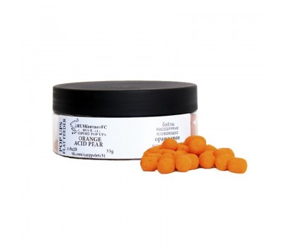 RUSКонтактFC БОЙЛЫ плавающие FLAT POP- UP SPORT - ORANGE ACID PEAR 8/10мм 35г