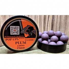 RUSКонтактFC БОЙЛЫ плавающие POP- UP  PLUM   15 мм 35г