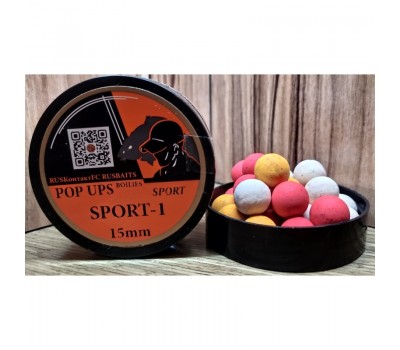 RUSКонтактFC БОЙЛЫ плавающие POP- UP  SPORT-1    15 мм 35г