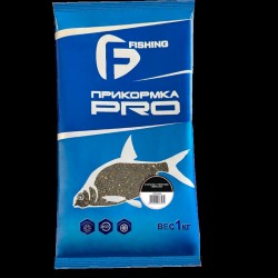 F-FISHING Прикормка для рыбы PRO Холодная вода Лещ Черный 1кг (15)