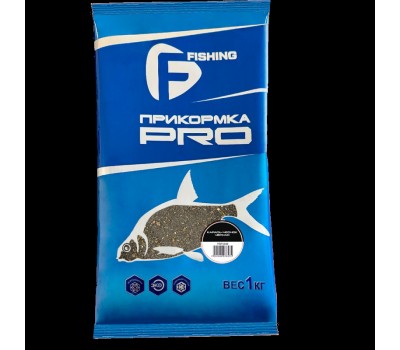 F-FISHING Прикормка для рыбы PRO Холодная вода Лещ Черный 1кг (15)