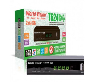 Цифровой эфирный ресивер World Vision T624D4