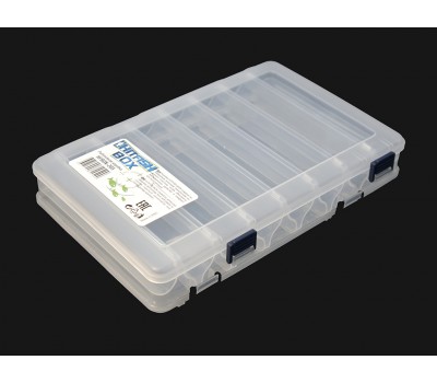 Коробка рыболовная двухсторонняя для воблеров HFBOX-203 12 Slots  27,5x18,7x5cm