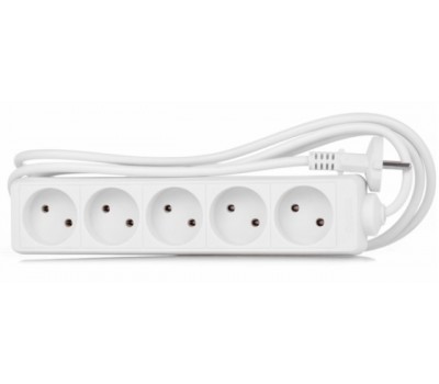 Удлинитель сетевой LogicPower LP-WX5, 5 розеток, цвет-белый, 5,0 m