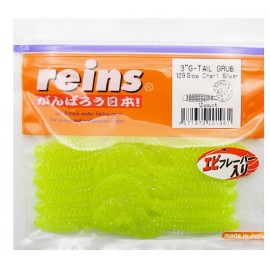 Силикон Reins G-Tail Grub 3 129 glow chart silver