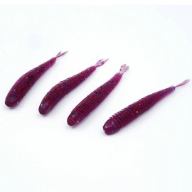 Силиконовая приманка Twister&Ripper Purple multi glitter