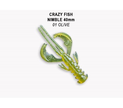 Приманка Crazy Fish NIMBLE 1,6  49-40-1-6