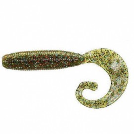 Силикон Reins Fat G-Tail Grub 2  009 green pumpkin all stars