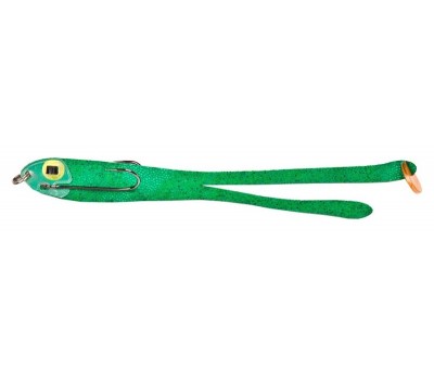 Плоская приманка Flat Bait ASmak Двухвост. 8см. Зеленый