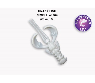 Приманка Crazy Fish NIMBLE 1,6  49-40-59-6 9у