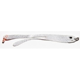 Плоская приманка Flat Bait ASmak Двухвост. 8см.  Белый