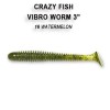 Приманка Crazy Fish VIBRO WORM 3 1...