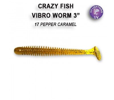 Приманка Crazy Fish VIBRO WORM 3 11-75-17-6 5у