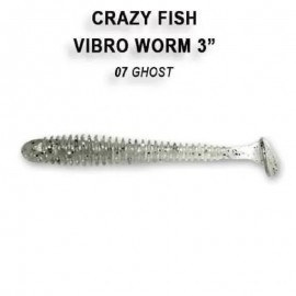 Приманка Crazy Fish VIBRO WORM 3 11-75-7-6 5у