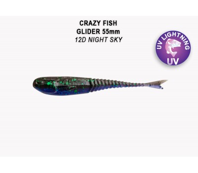 Приманка Crazy Fish GLIDER 2,2 35-55-12d-6 10y