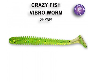 Приманка Crazy Fish VIBRO WORM 2 3-50-20-6 8y