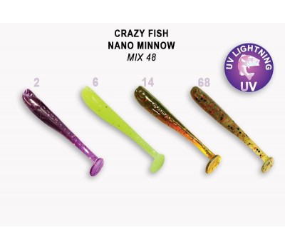Приманка Crazy Fish NANO MINNOW 6-40-M48-6 8у