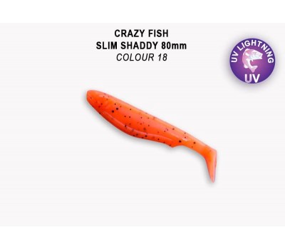 Приманка Crazy Fish SLIM SHADDY 3.2 56-80-18-7 5y