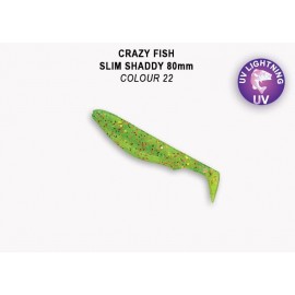 Приманка Crazy Fish SLIM SHADDY 3.2 56-80-22-7-F 5y