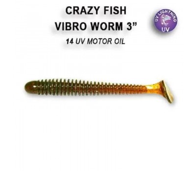Приманка Crazy Fish VIBRO WORM 3 11-75-14-6 5у