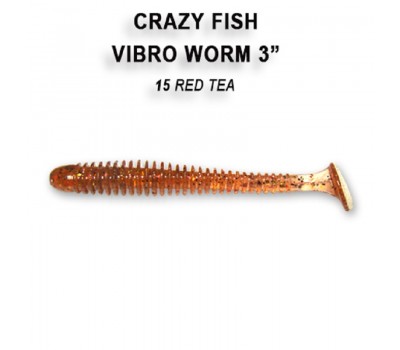 Приманка Crazy Fish VIBRO WORM 3 11-75-15-6 5у
