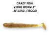 Приманка Crazy Fish VIBRO WORM 3 1...