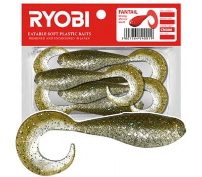 Риппер-твистер Ryobi FANTAIL (51mm), цвет CN006 (swamp bird), (8шт)