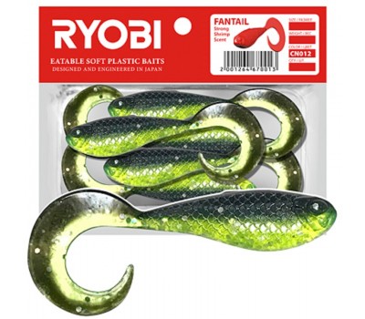 Риппер-твистер Ryobi FANTAIL (62mm), цвет CN012 (fresh kiwi), (5шт)